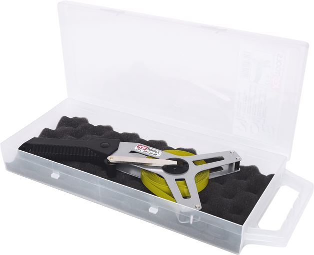 KS Tools 300.0049 Rahmenbandmaß mit gelbem Stahlband, 20m