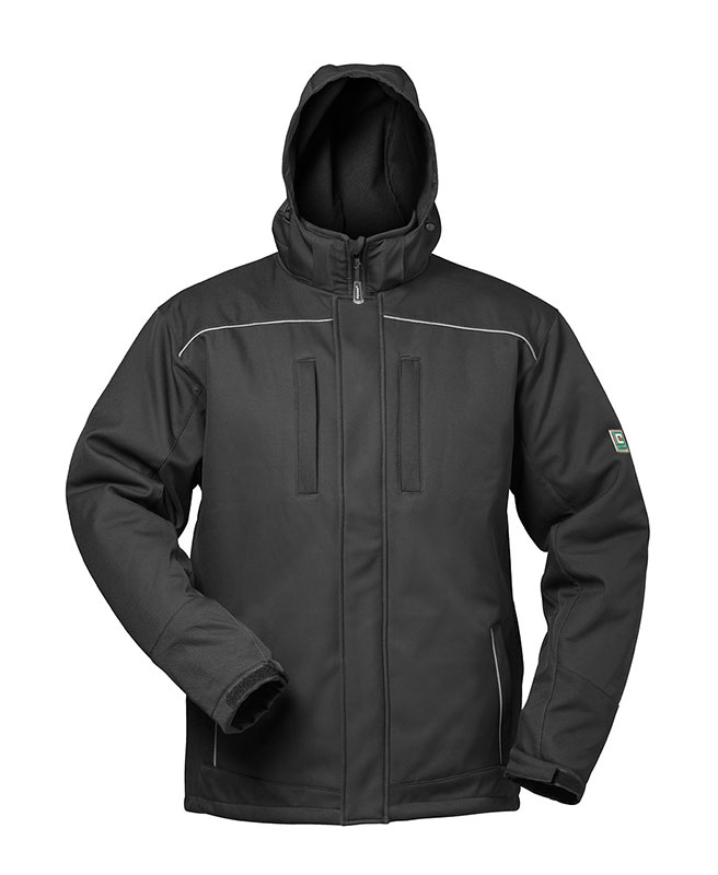 Gr .2XL (62/64) *IKAROS* WINTER-SOFTSHELLJACKE MIT KAPUZE schwarz *IKAROS* WINTE