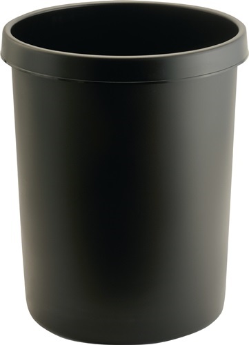 H61062-95 Papierkorb 45 l H480xD. 390 mm mit Griffrand Kunststoff schwarz