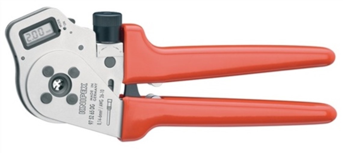 Knipex 97 52 65 DG Vierdornpresszange  L.250mm digital vernickelt