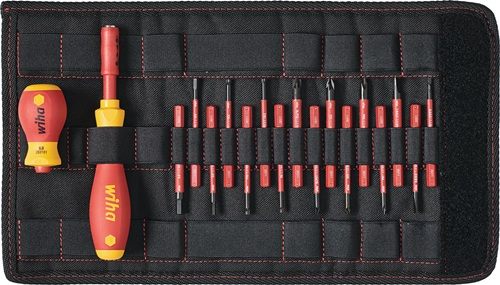 WIHA 41231 Schraubendreher-Satz SlimVario® 18-teilig mit Wechselklingen VDE isol
