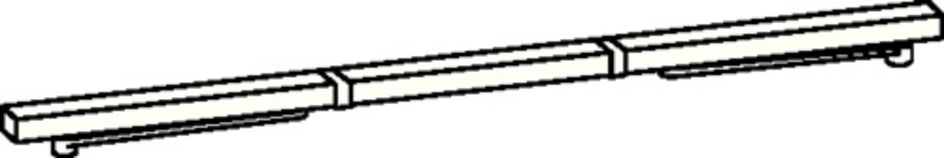 DORMAKABA 64102011 Gleitschiene GSR/V passend für TS 93 B weiß 9016 Bandseite