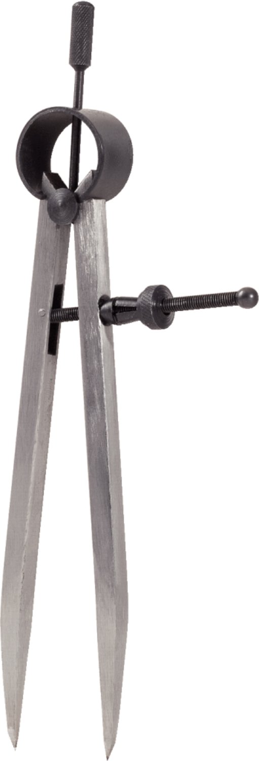 KS Tools 300.0406 Präzisions-Feder-Spitzzirkel, 280mm