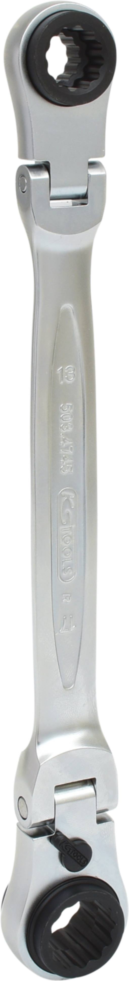 KS Tools 503.4745 4 in 1 GEARplus umschaltbar Gelenk-Doppel-Ringschlüssel, 10x13