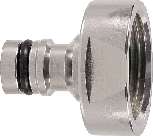 GEKA 46.0713 Hahnstecker GEKA plus Messing vernickelt Innengewinde G 1 ''