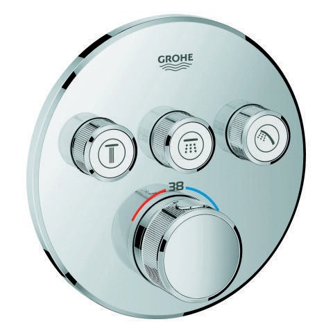 GROHE 29121000 Fertigmontageset Grohtherm SmartControl 3 Absperrventile chrom ru
