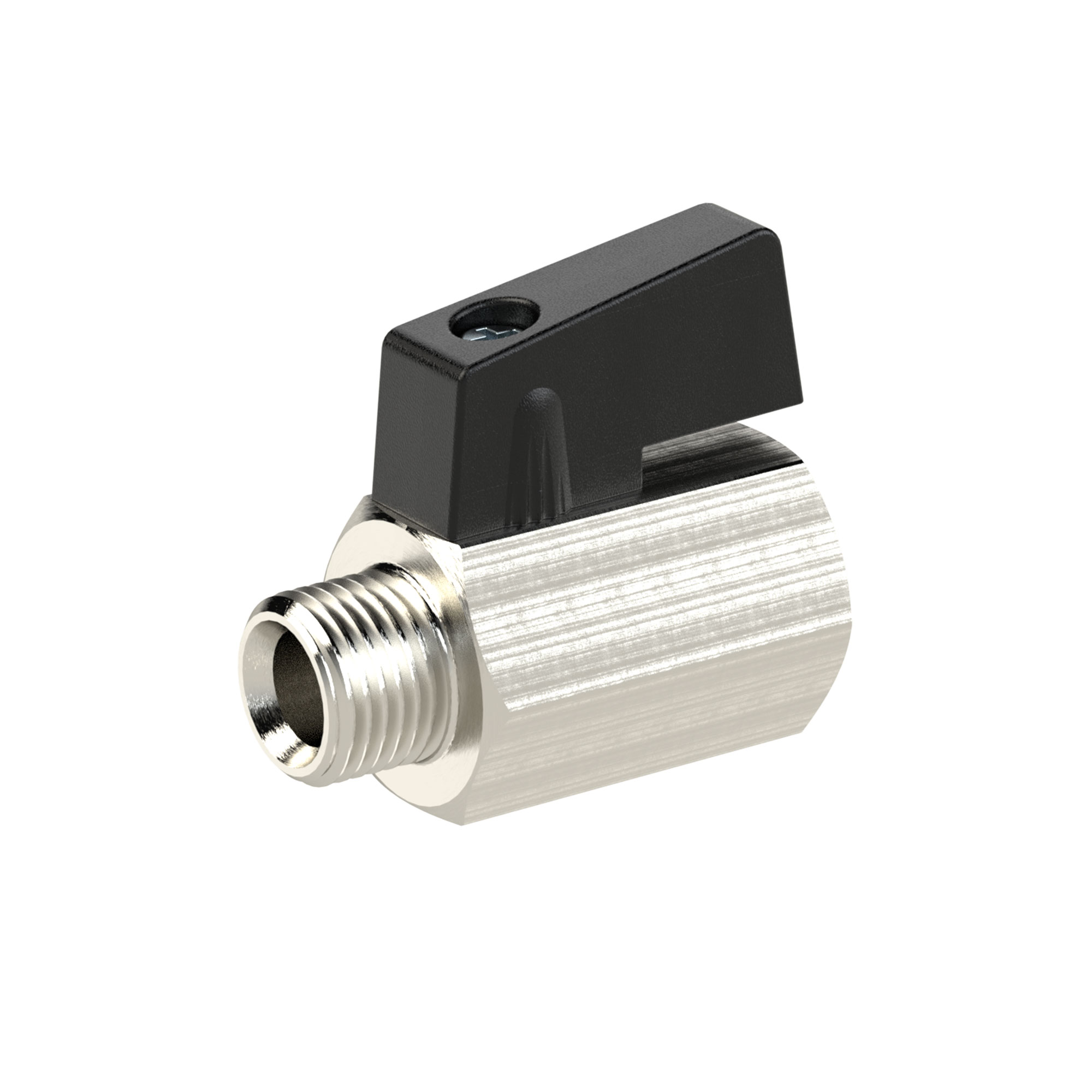 RIEGLER 103346 Mini-Kugelhahn  20,95 mm G 1/2 Zoll Innen-/Außengewinde
