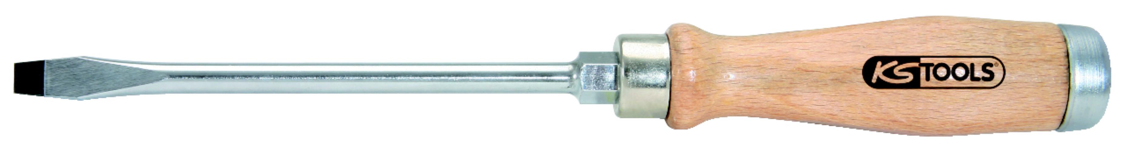KS Tools 300.1053 ERGOTORQUE WOODmax Schlag-Schlitz-Schraubendreher, 5,5mm