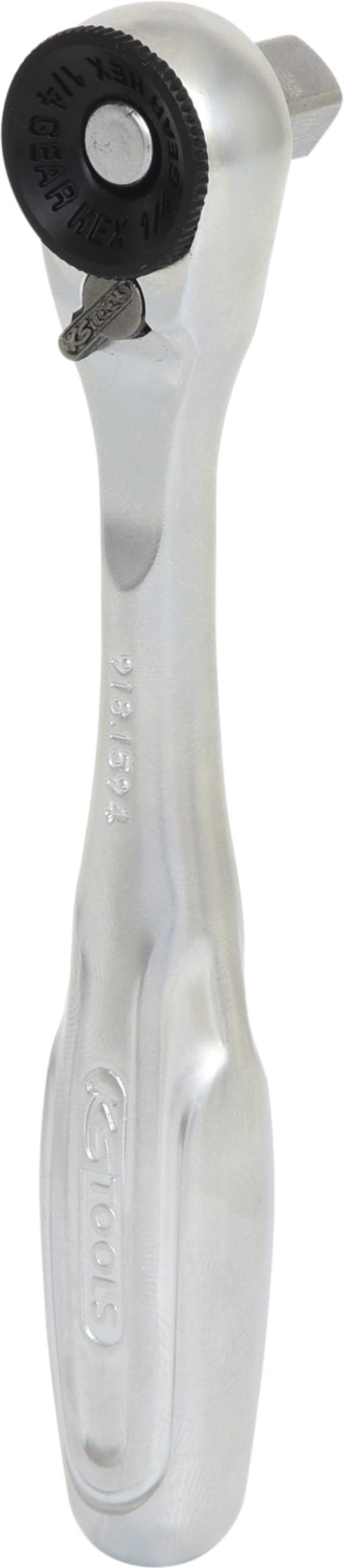 KS Tools 918.1595 1/4'' Bit-Umschalt-Knarre mit Steckadapter für Stecknüsse