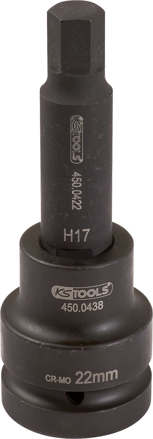 KS Tools 450.0464 3/4'' Kraft-Bit-Stecknuss Innensechskant lang, 24mm
