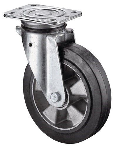 BS ROLLEN L600.B80.160 Schwerlastlenkrolle  Rad-Ø 160 mm Tragfähigkeit 350 kg El