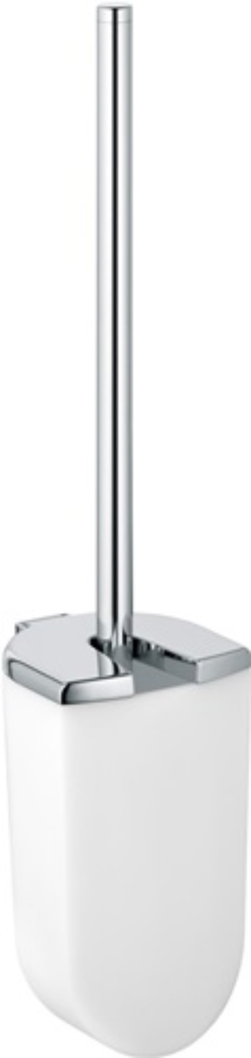 KEUCO 11664010100 Toilettenbürstengarnitur ELEGANCE verchromt mit Opak-Kunststof