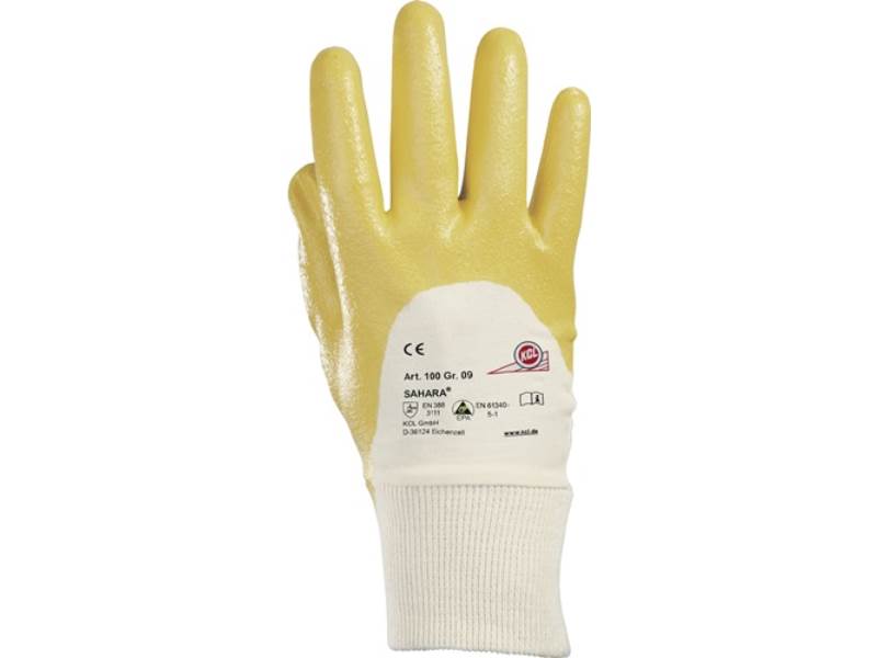 HONEYWELL 010010141E Handschuhe Sahara 100 Größe 10 gelb BW-Trikot m.Nitril EN 3