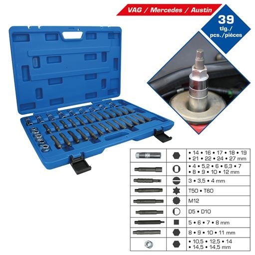 Brilliant Tools  BT651050 Stoßdämpfer-Werkzeug-Satz, 39-tlg.