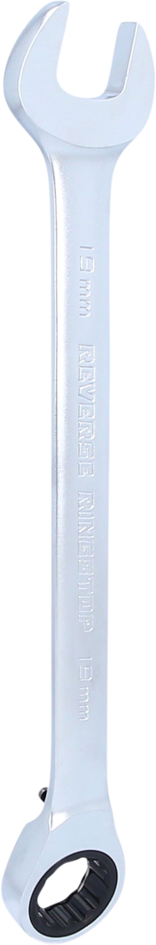 KS Tools 503.4919 GEARplus RINGSTOP-Ratschenringmaulschlüssel, 19mm