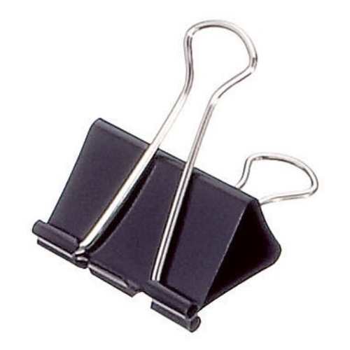 Soennecken Foldbackklemmer 1561 51x28mm schwarz 12 St./Pack.