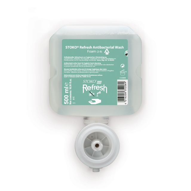 STOKO 34944 Refresh Dispenser 500 weiß Spender für 500-ml-Flaschen