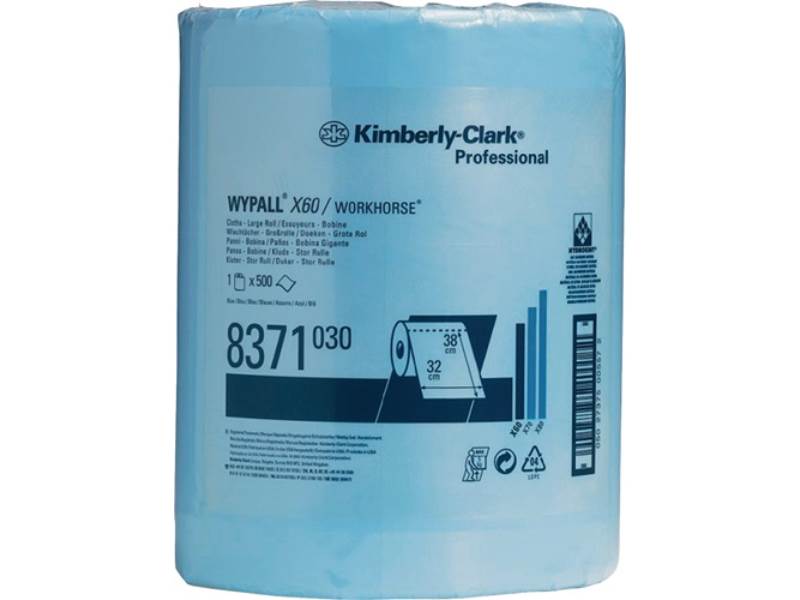 WYPALL 8371 Wischtuch WYPALL X60 8371 L.ca.380 mmxB.ca.315 mm blau 1-lagig, perf