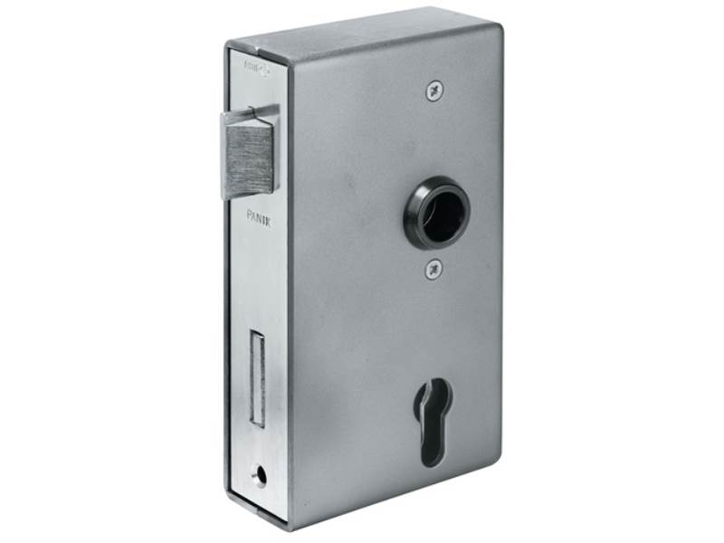 AMF 13375 Panikgittertorschloss 140PGN Panik-Funktion D käntig 33/60/72/9 mm DIN