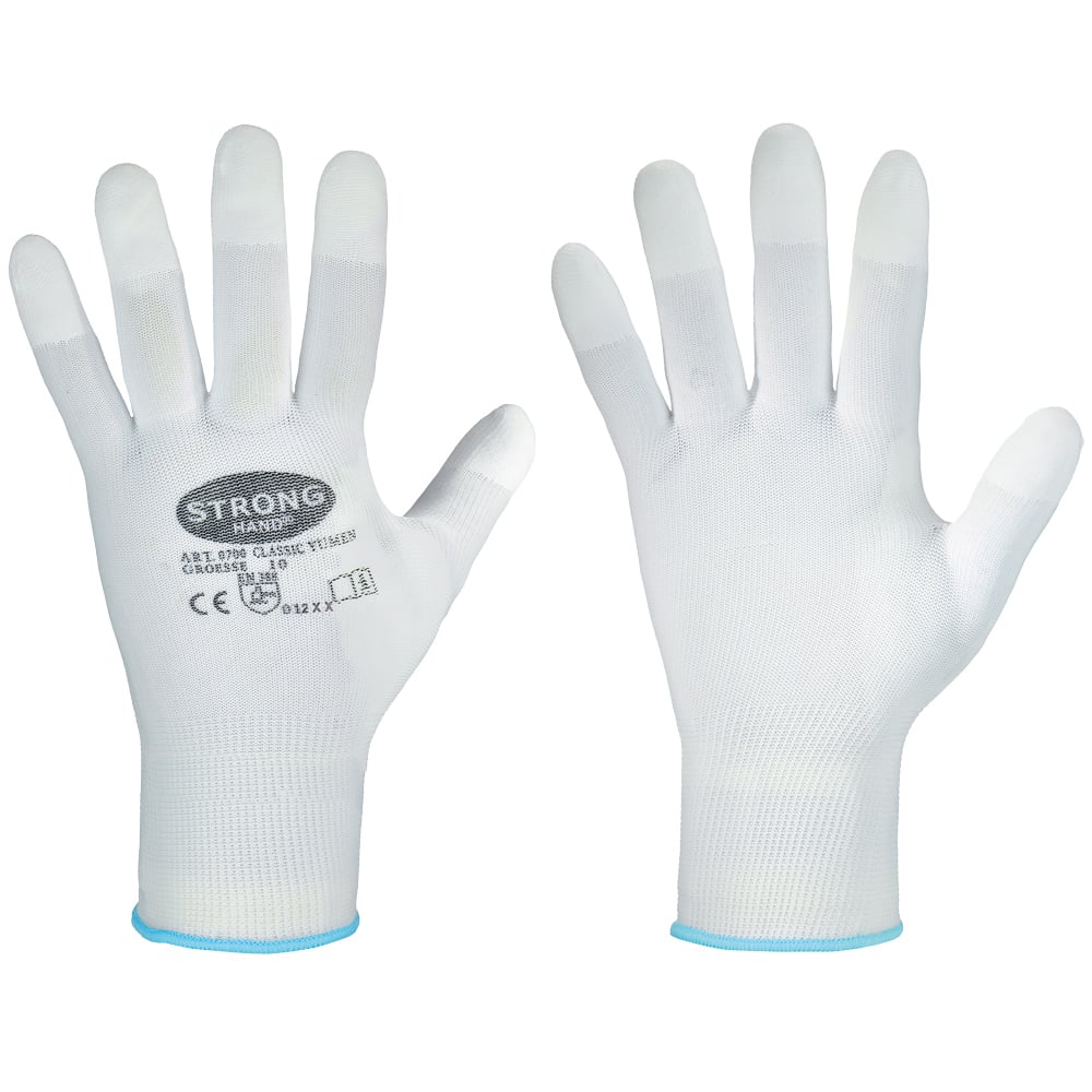 Gr .10 *YUMEN* STRONGHAND® HANDSCHUHE weiß *YUMEN* STRONGHAND® GLOVES