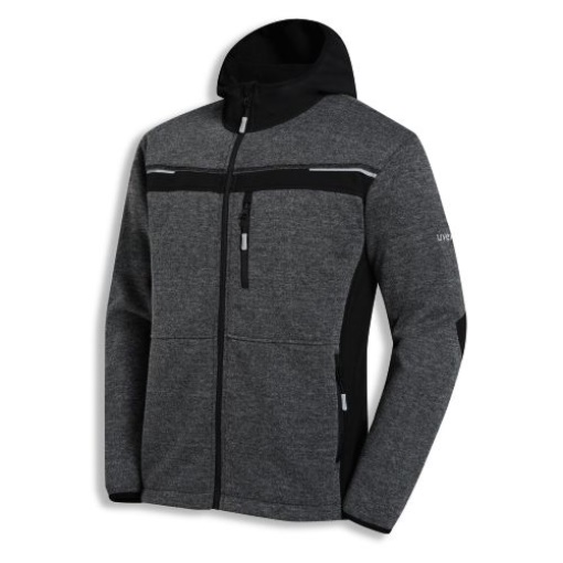 Uvex 8940711 Softshelljacke perfect schwarz, anthrazit-melange L