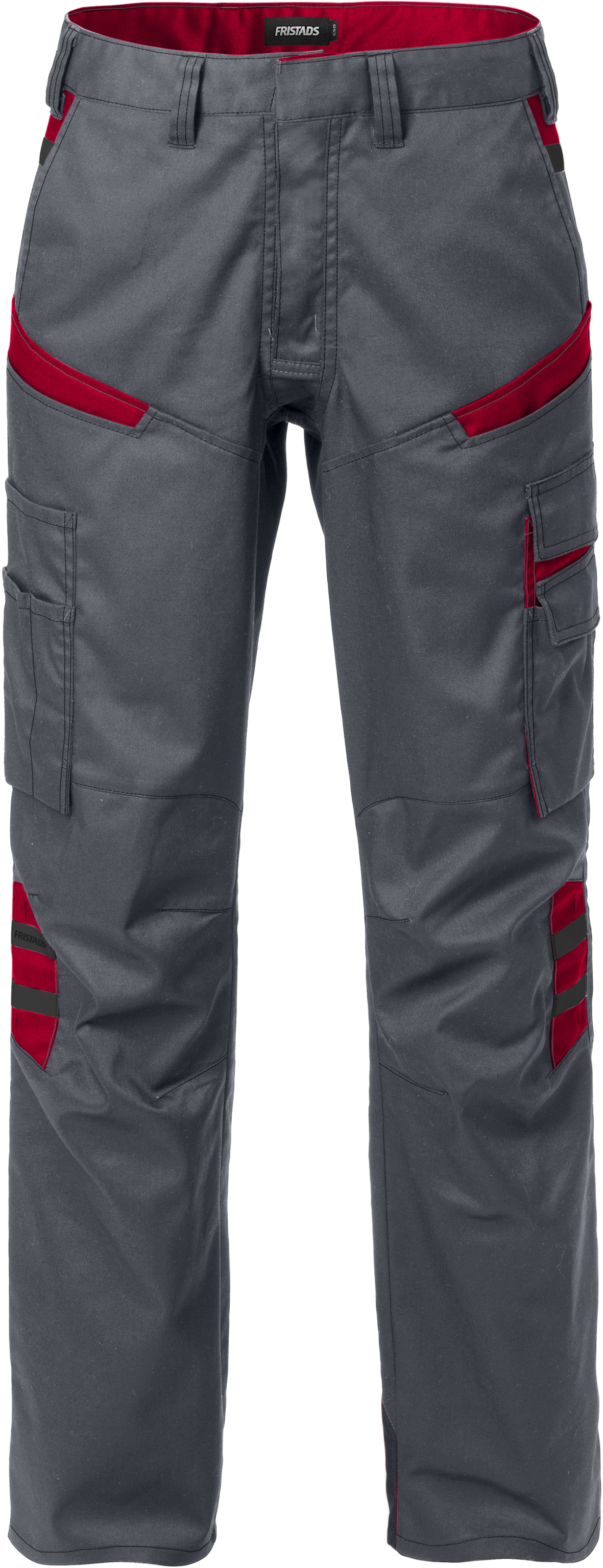 FRISTADS 129483-866-50 Trousers woman 2554 STFP Grau/Rot Gr. 50