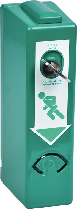 GFS 990000 EH-Türwächter 990000 Profil-Halbzylinder inkl. 3 Schlüssel grün lacki