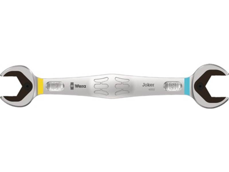 WERA 5020261001 Doppelmaulschlüssel 6002 Joker 22 x 24 mm Länge 261 mm verchromt