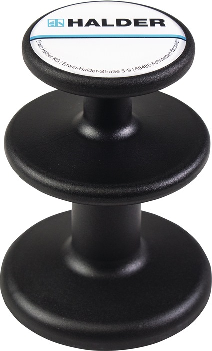 HALDER 3688003 Magnethalter  D. 65 mm schwarz