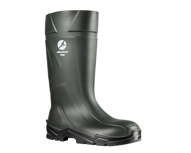 Albatros 590880 TITAN S5 CI SRC PU-Sicherheitsstiefel grün,46 Unser Sicherheitsstiefel TITAN bietet höchste Sicherheitsstandards, wenn du sie am meisten brauchst: Ausgestattet mit einer Stahlkappe und einer Stahlzwischensohle, einer stark profilierten, sc