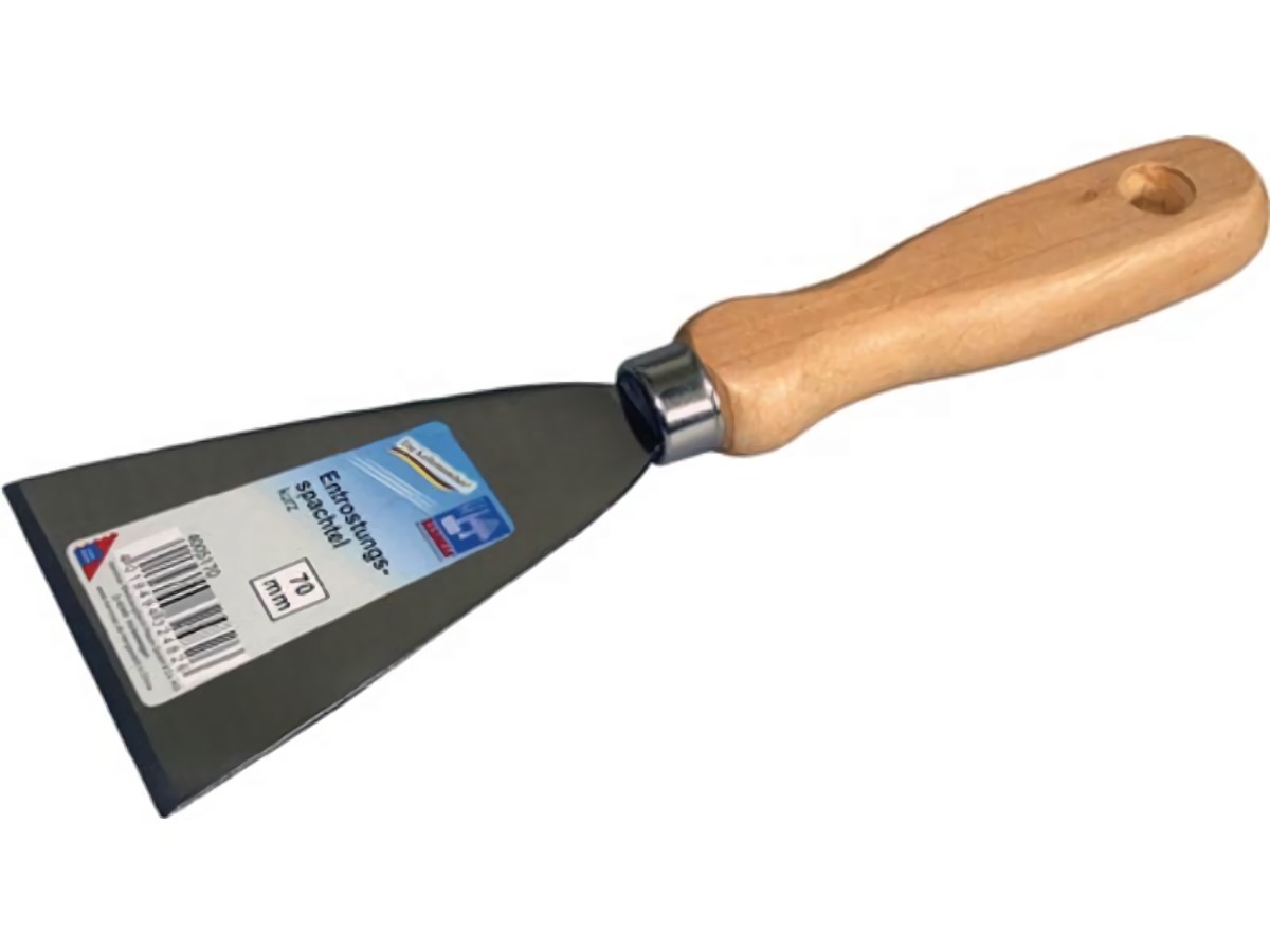 HAROMAC 4005170 Entrostungsspachtel  Breite 70 mm fein poliert Holz rund