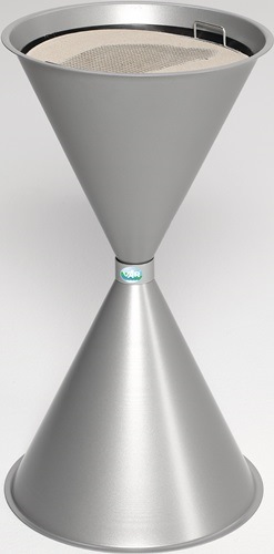 VAR 1168 Standascher  D400xH730mm silber Stahlblech