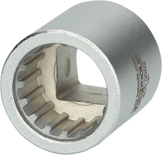 KS Tools 400.0002 1/2 Spezial Stecknuss mit Sonderprofil, matt, 30 mm