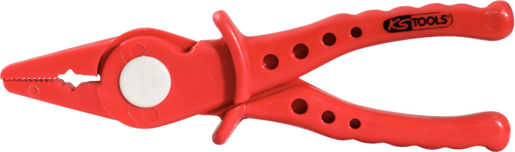 KS Tools 117.1642 Kunststoff-Flachzange mit Schutzisolierung, 180mm