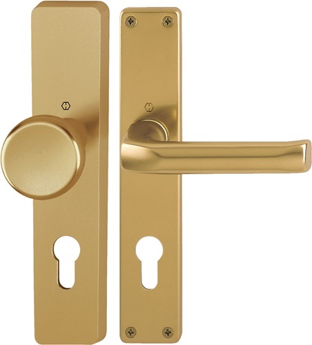 HOPPE 6271381 Langschildgarnitur London 54/227/202SP/113 Aluminium F4 PZ 72 mm D