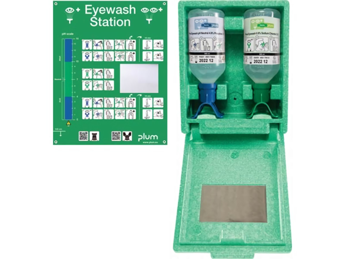 PLUM 4862 Augennotfallstation DUO 0,5l pH Neut.DUO,0,5l Augenspüllös.DUO