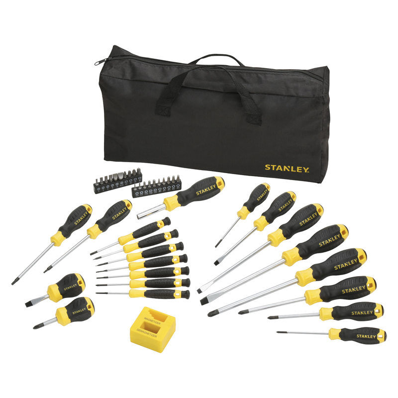 Stanley STHT0-62113 Schraubendreher-Set  42-teilig m. 20 Bits u. Nylontasche Sch