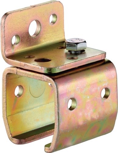 HELM 010120 Wandmuffe -01 Modell 101 Profil 100 Stahl verzinkt, gelb