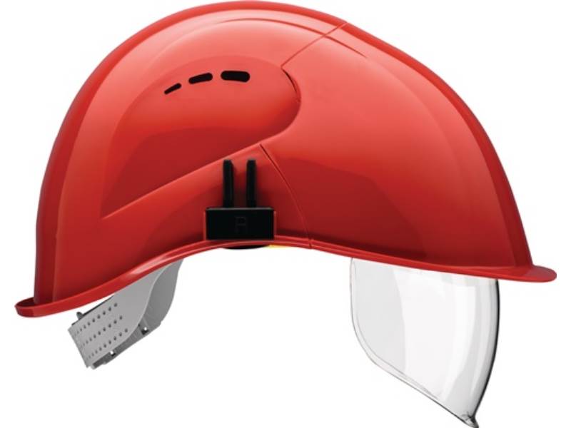 VOSS 12903002 Schutzhelm VisorLight karminrot Polyethylen EN 397