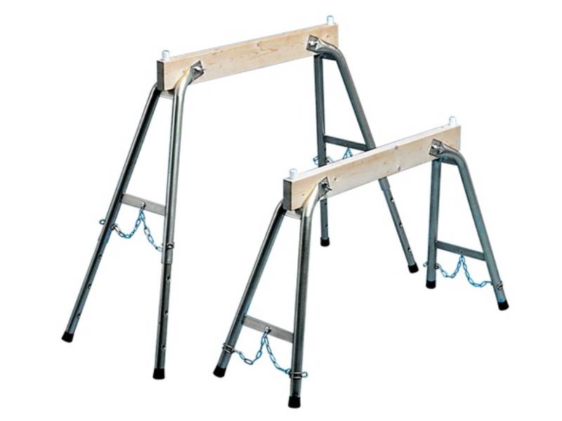 ZARGES 42132 Arbeitsbock  Höhe max.900 mm Holz/Stahlrohr höhenverstellbar