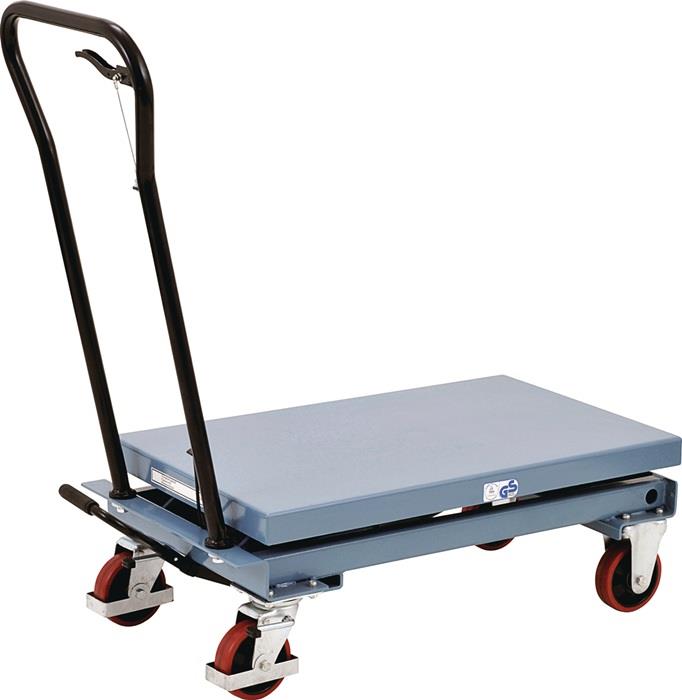 TECWERK 2000443408 Scherenhubtischwagen Trgf.750kg Hubber.420-1000mm fusshydraul