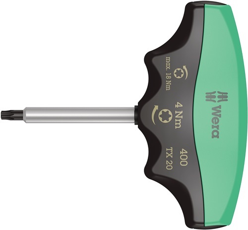 WERA 5005090001 Drehmomentschraubendreher 400 TX TX 20 4 Nm fest eingestellt