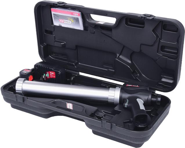 KS Tools 515.3580 Akku-Kartuschen-Pistole 600 ml mit 1 Akku und 1 Ladegerät