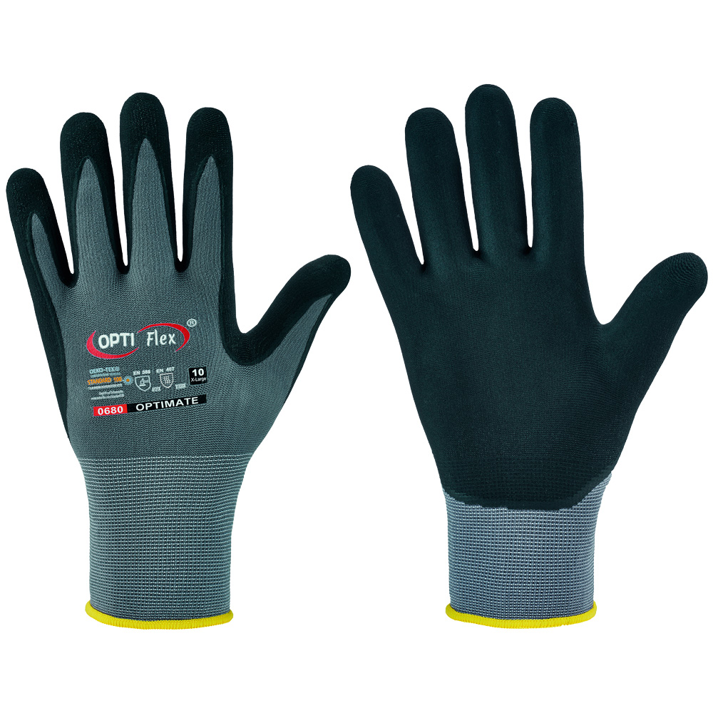 Gr .11 *OPTIMATE* OPTI FLEX®-HANDSCHUHE grau *OPTIMATE* OPTI FLEX® GLOVES