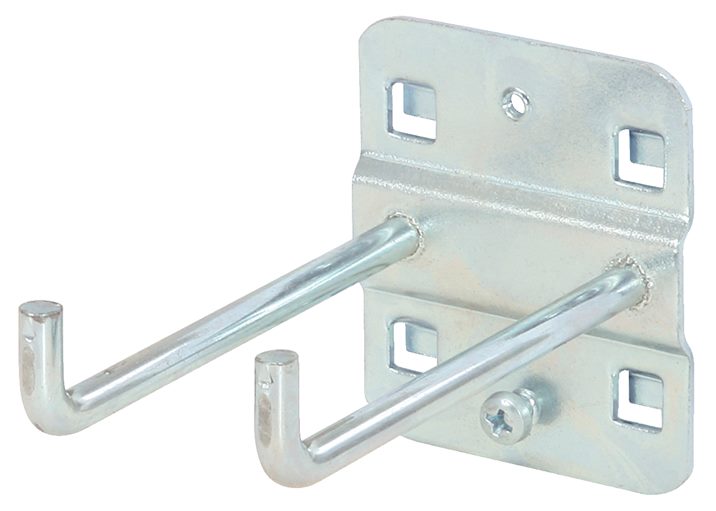 KS Tools 860.0818 Doppelter Werkzeughalter mit senkrechtem Hakenende, Ø 6 mm, 75