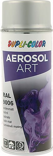 Buntlackspray AEROSOL Art weißalu.seidenmatt RAL 9006 400 ml Spraydose