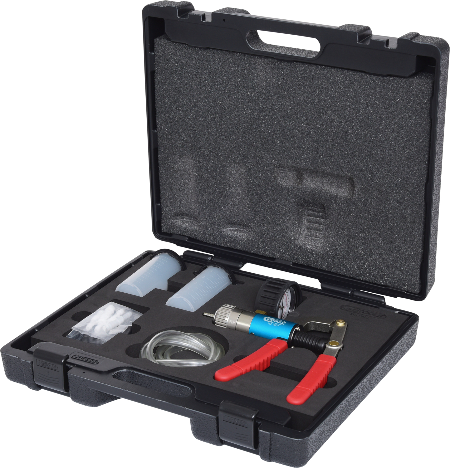 KS Tools 150.1900 KFZ Druck- und Unterdruckpumpen-Satz, 7-tlg.
