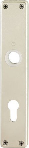 HOPPE 6030597 Langschildpaar 202SP F2 / neusilberfarbig F2 PZ 72 mm