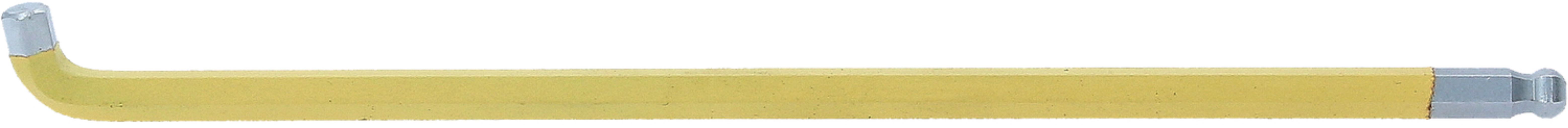 KS Tools 151.4437 Kugelkopf-Innensechskant-Winkelstiftschlüssel, XL, 1/4, 108