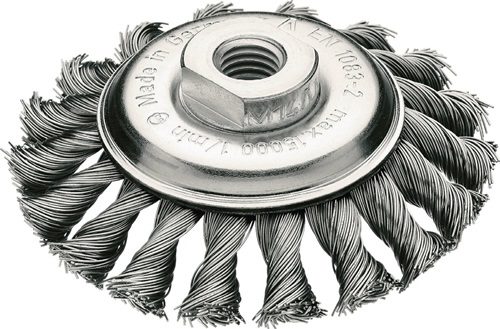 LESSMANN 471257 Kegelbürste  Ø 100 mm Gewinde Drahtstärke 0,5 mm Stahl 12 mm 150